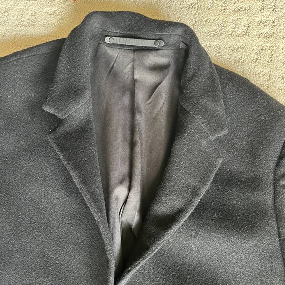 All Saints Black Wool Coat - Picture 3 of 7